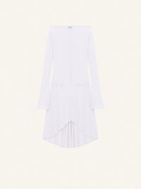 DROP ZIPPED CREPE JERSEY DRESS-34