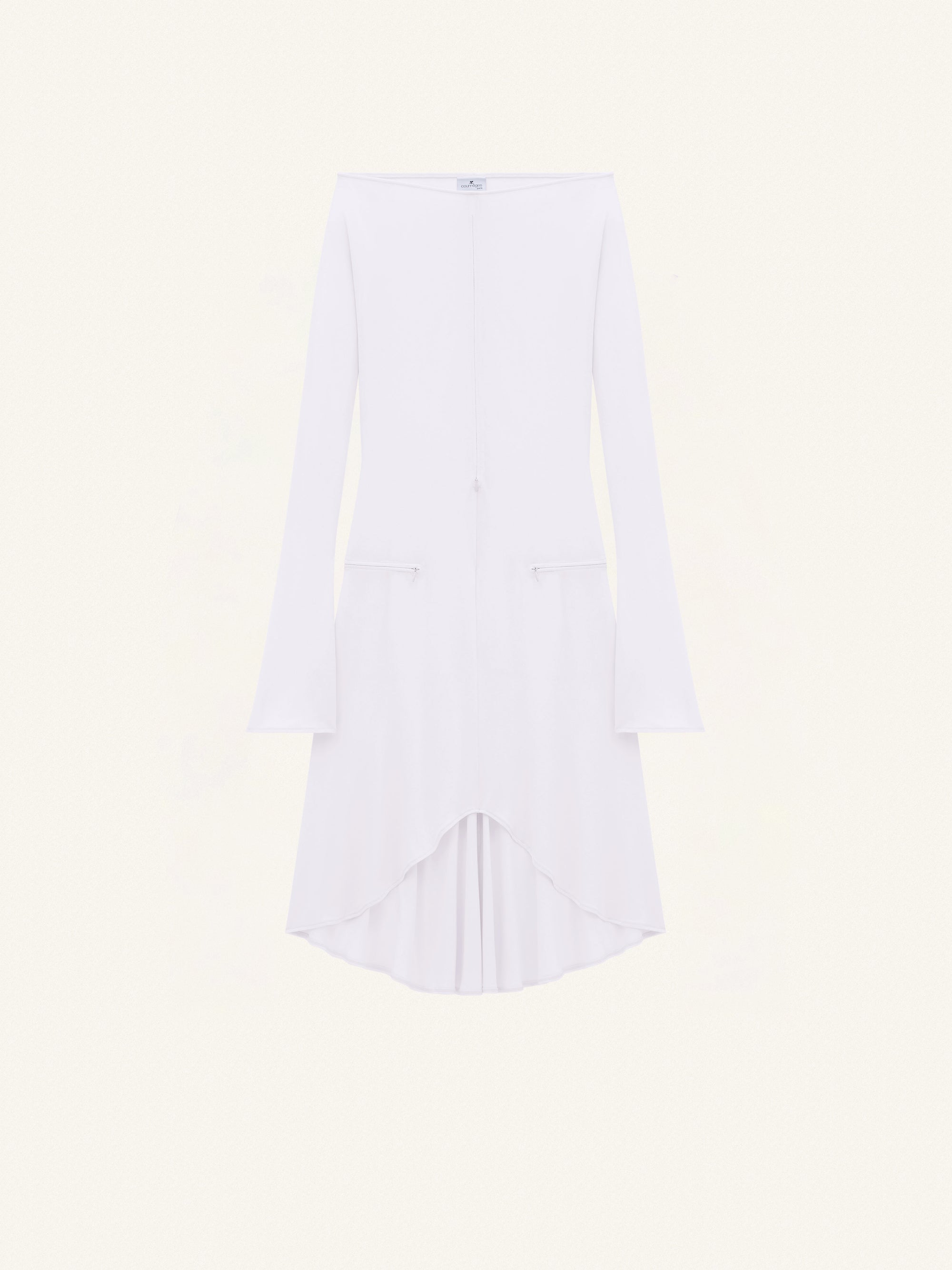 DROP ZIPPED CREPE JERSEY DRESS-34