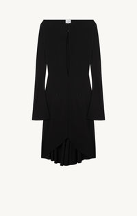 DROP ZIPPED CREPE JERSEY DRESS-36