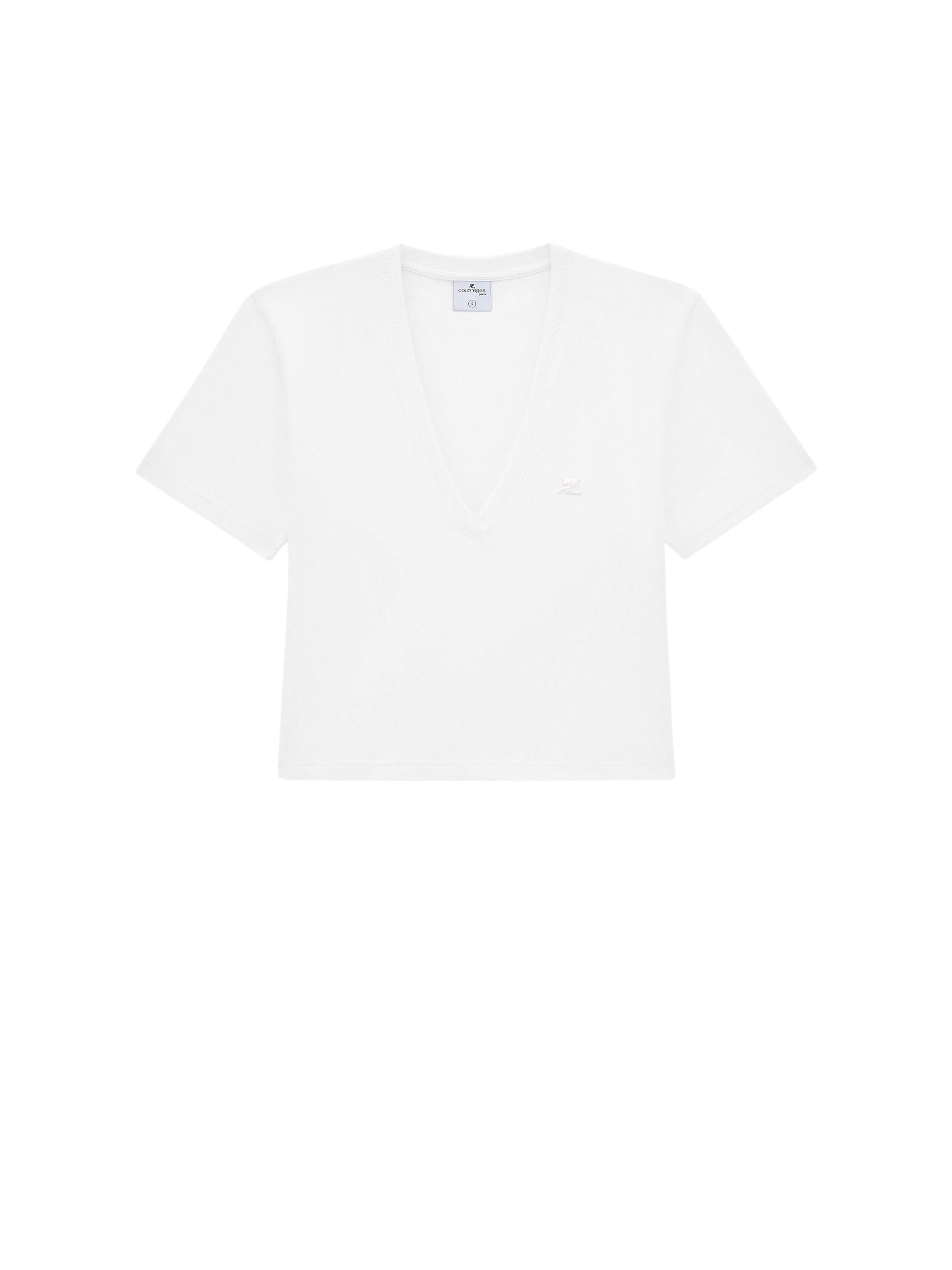 157pcs NEW / T-SHIRT COURT COL V - Heritage white