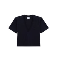 106pcs NEW / T-SHIRT COURT COL V - Black