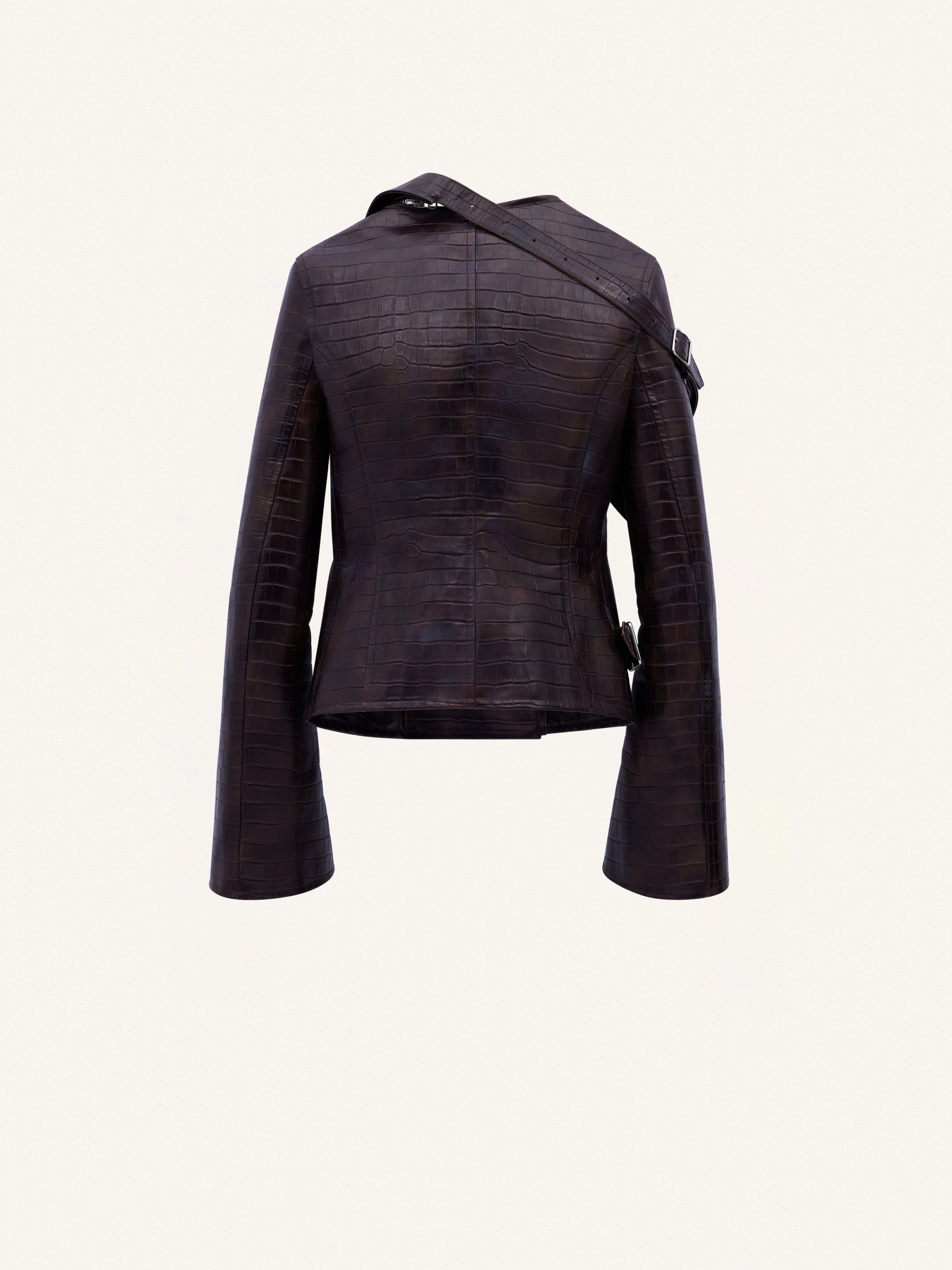 10pcs NEW / BLOUSON BIKER MODULAR EMBOSSAGE CROCO - Bark