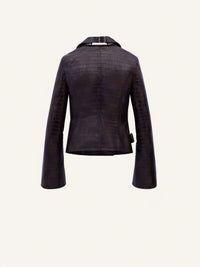 10pcs NEW / BLOUSON BIKER MODULAR EMBOSSAGE CROCO - Bark