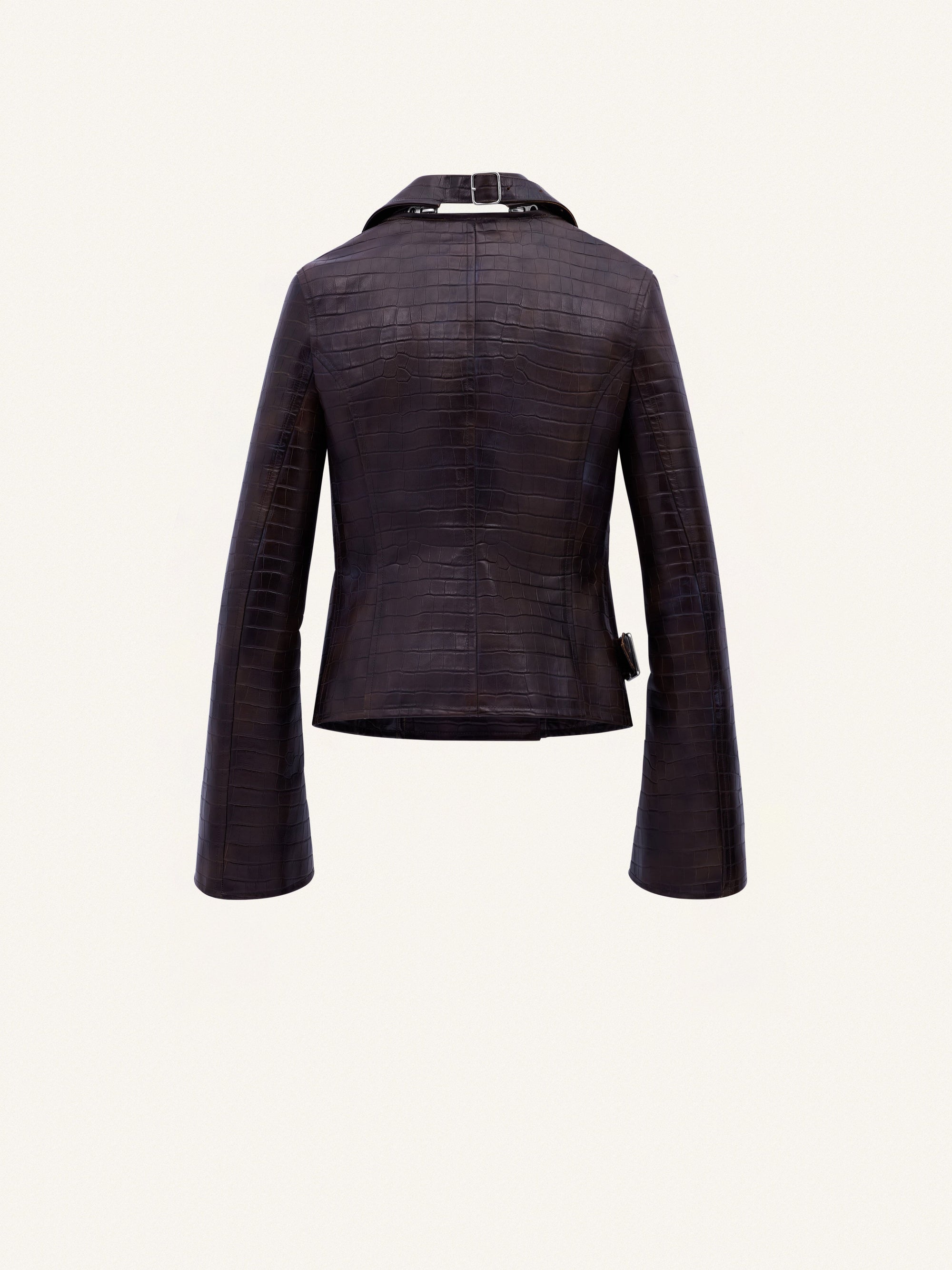 10pcs NEW / BLOUSON BIKER MODULAR EMBOSSAGE CROCO - Bark
