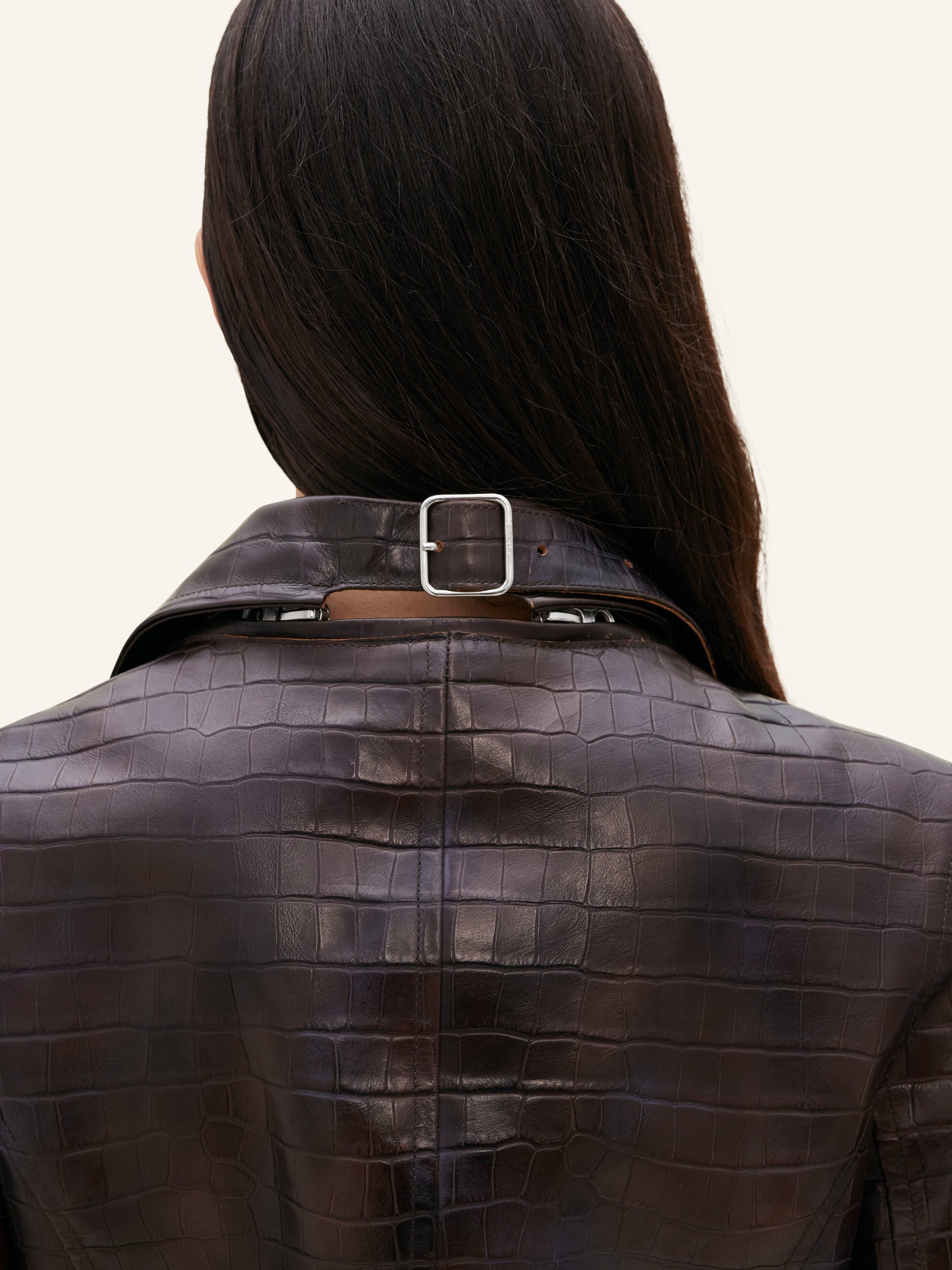 10pcs NEW / BLOUSON BIKER MODULAR EMBOSSAGE CROCO - Bark