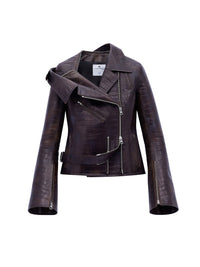 10pcs NEW / BLOUSON BIKER MODULAR EMBOSSAGE CROCO - Bark