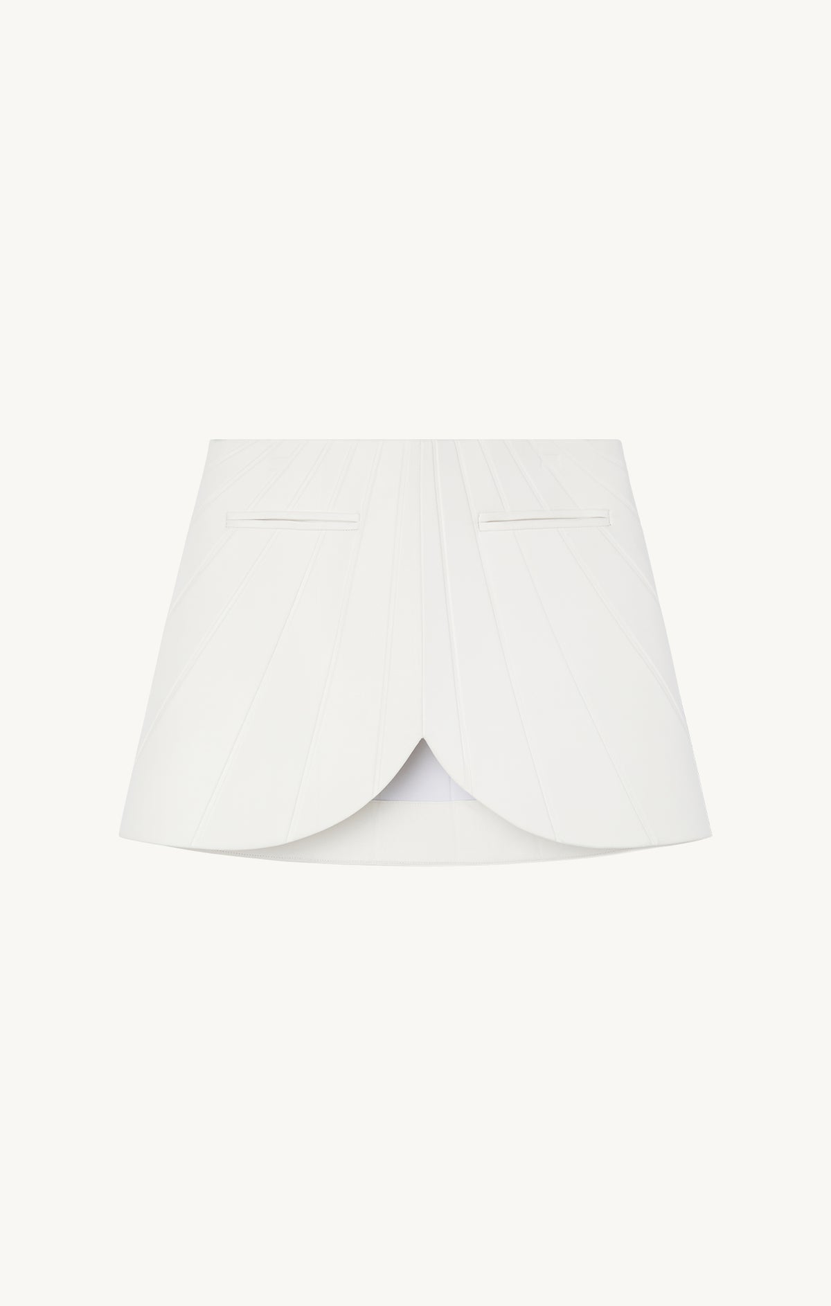 RADIANT LEATHER MINI SKIRT-S