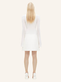 RADIANT LEATHER MINI SKIRT-S