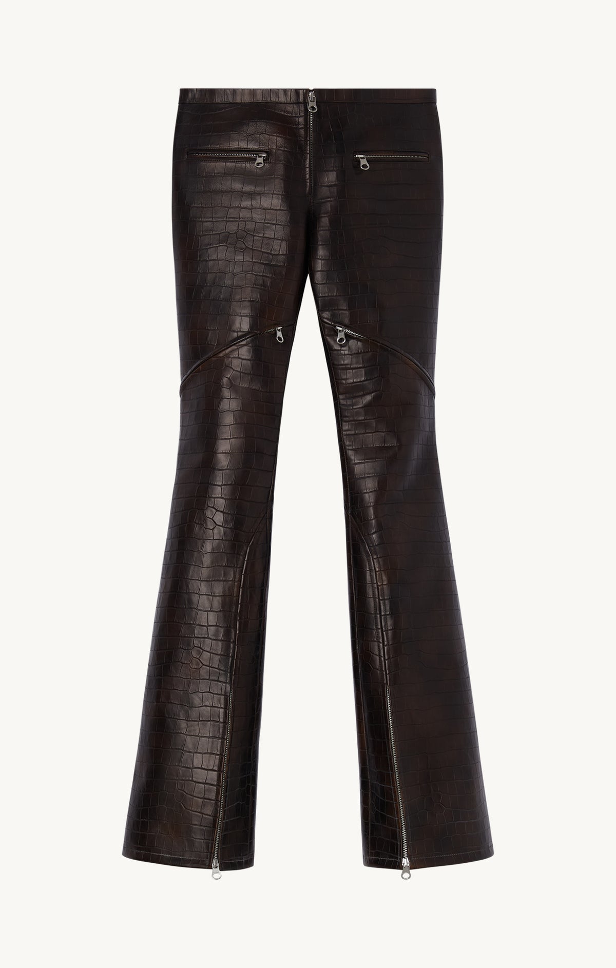 ELLIPSE ZIP CROCO STAMPED