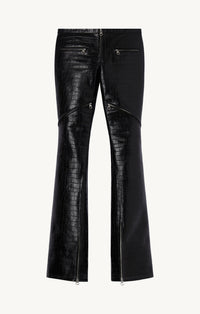 ELLIPSE ZIP CROCO STAMPED