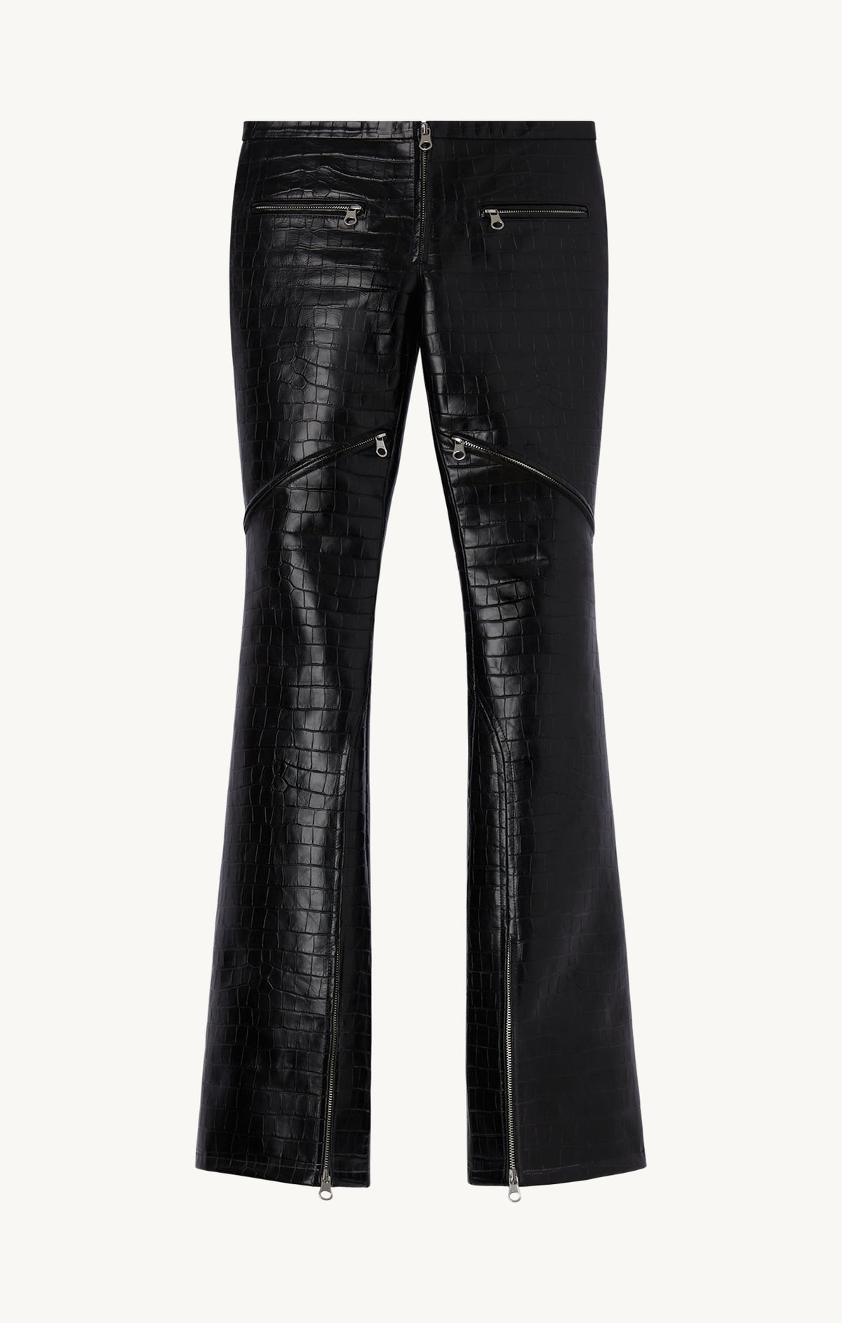 ELLIPSE ZIP CROCO STAMPED