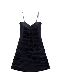 3pcs NEW / MINI ROBE ELLIPSE EMBOSSAGE CROCO - Black