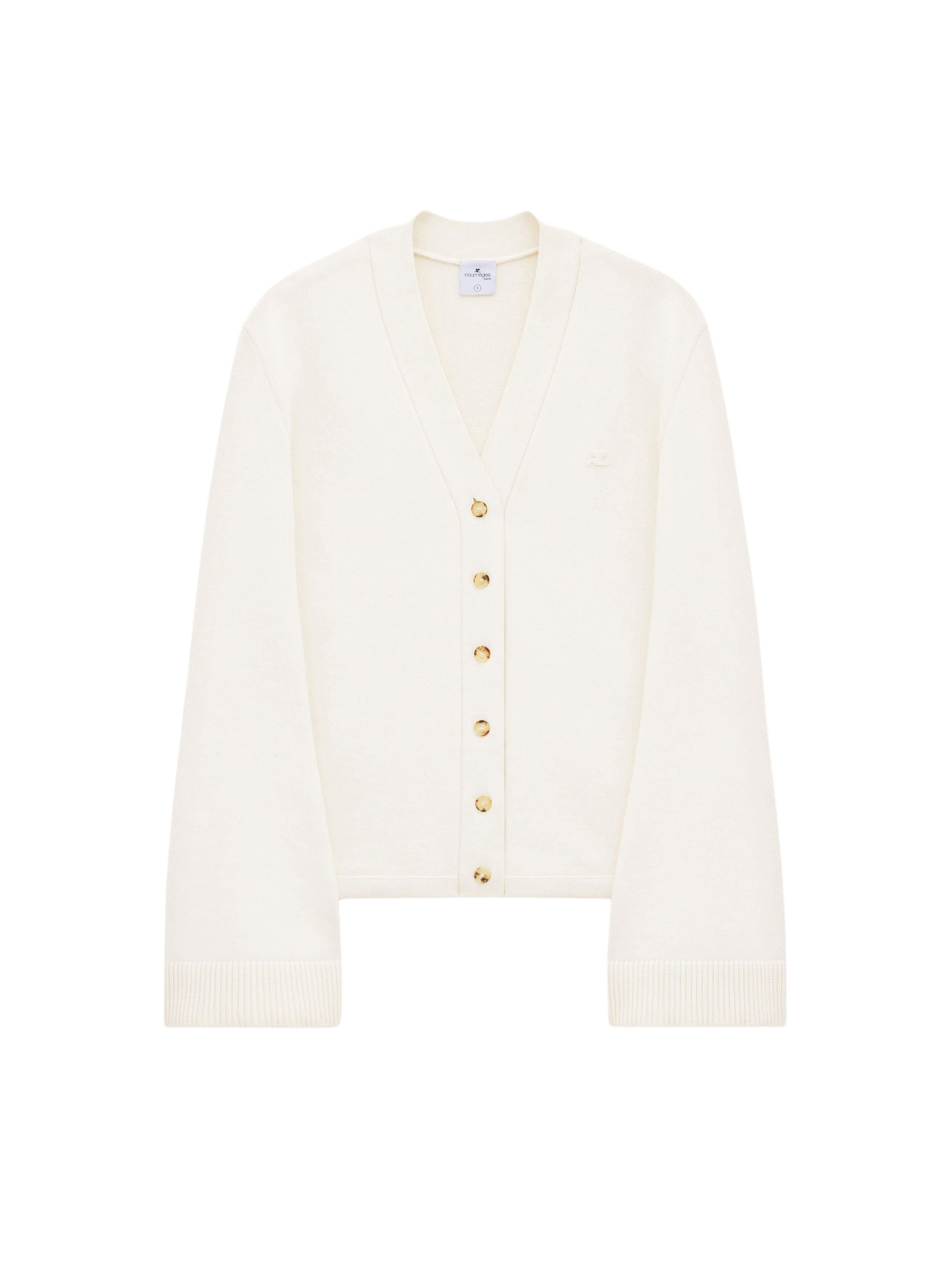 23pcs NEW / CARDIGAN EN COTON - Écru