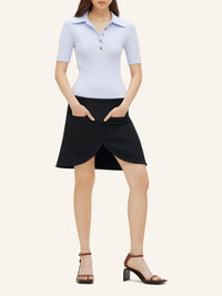 104pcs NEW / POLO SIGNATURE EN MAILLE CÔTELÉE - Ether