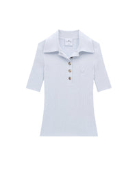104pcs NEW / POLO SIGNATURE EN MAILLE CÔTELÉE - Ether