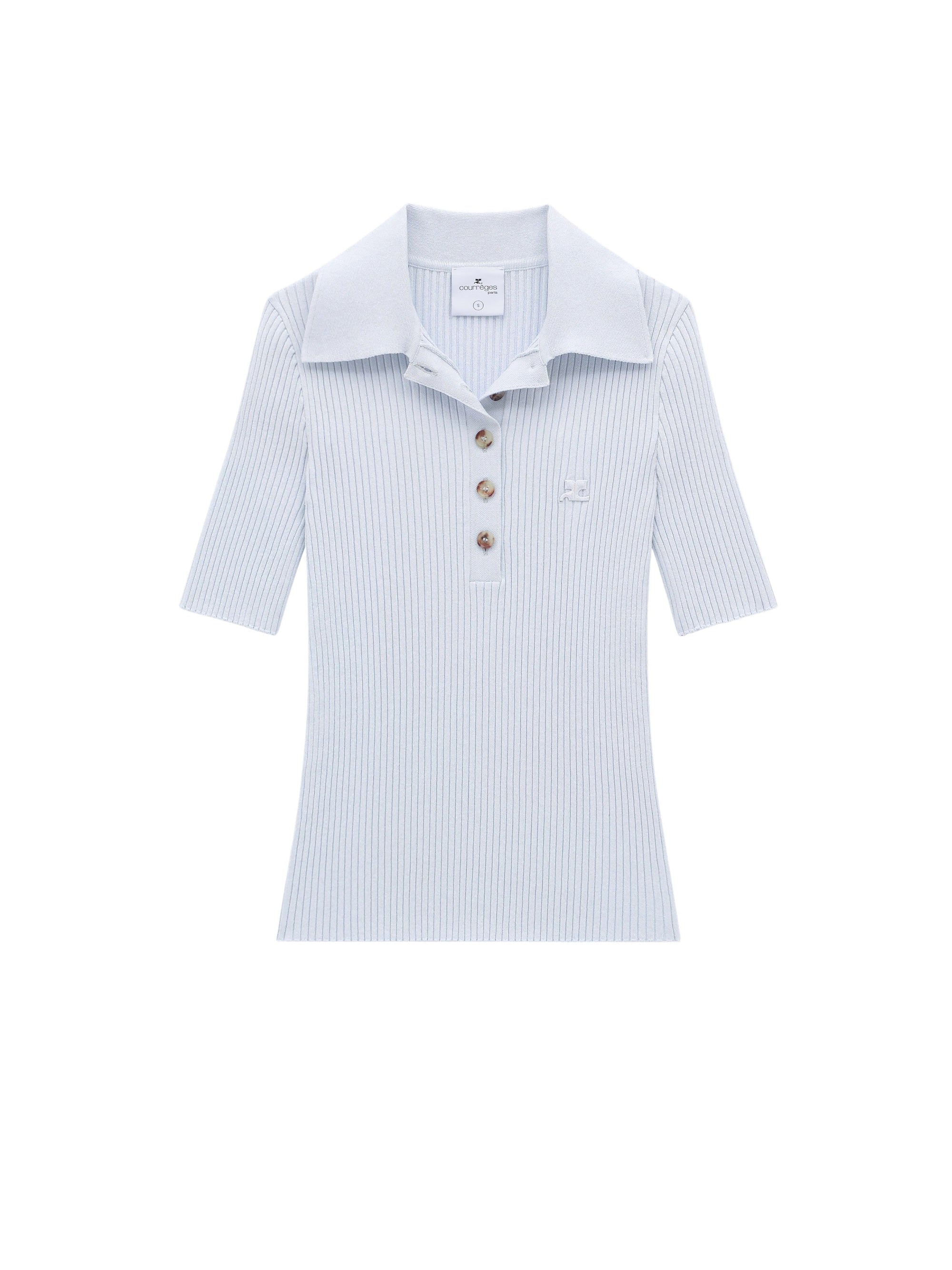 104pcs NEW / POLO SIGNATURE EN MAILLE CÔTELÉE - Ether