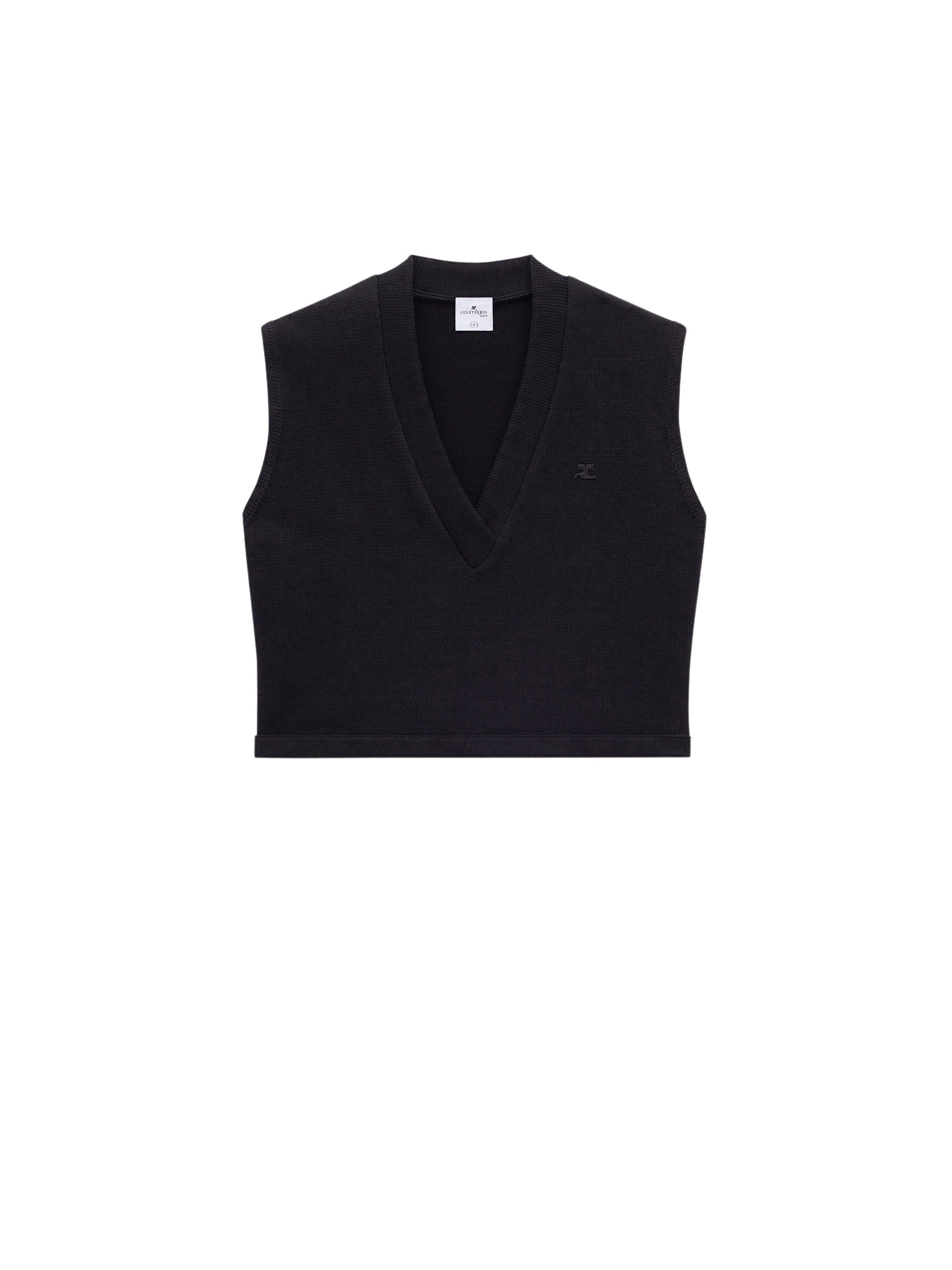 66pcs NEW / PULL COURT SANS MANCHES EN COTON - Black