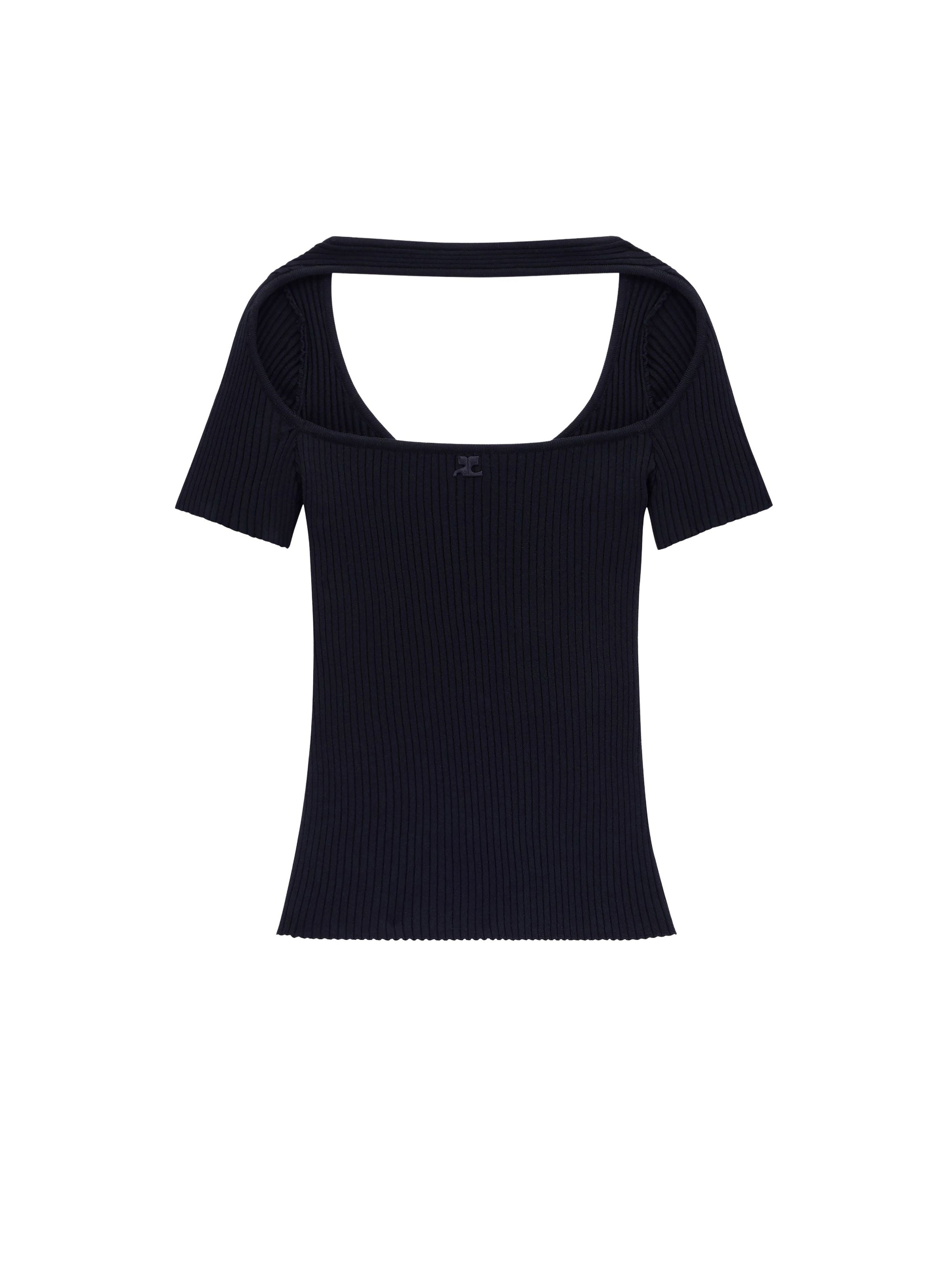14pcs NEW / PULL HYPERBOLE EN MAILLE CÔTELÉE - Black