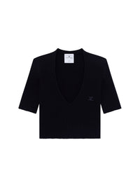 PRIX MARQUE : 100 / V NECK RIB KNIT