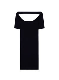 79pcs NEW / MINI ROBE HYPERBOLE CÔTELÉE - Black