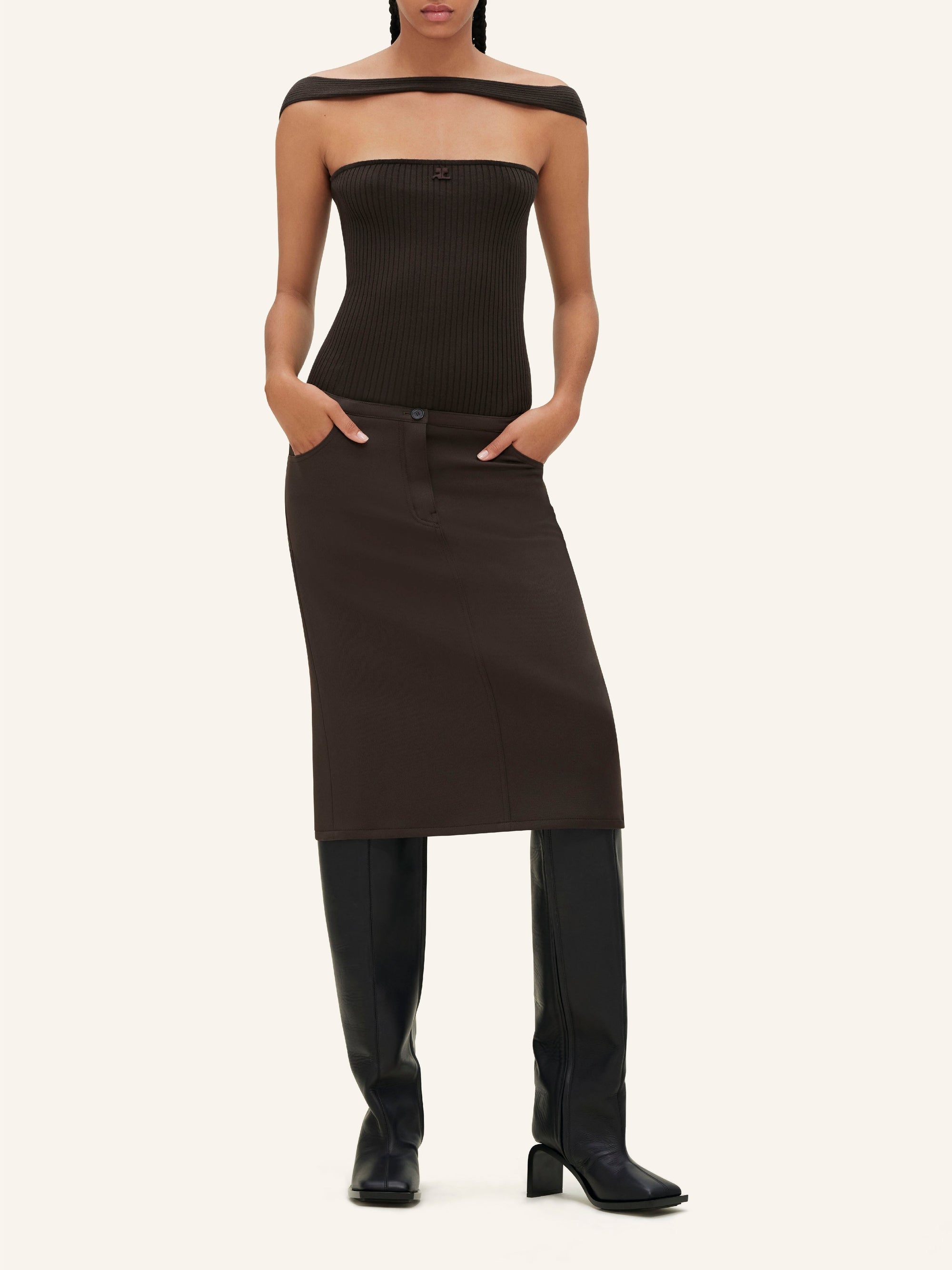 42pcs NEW / TOP HYPERBOLE CÔTELÉ - Mud brown