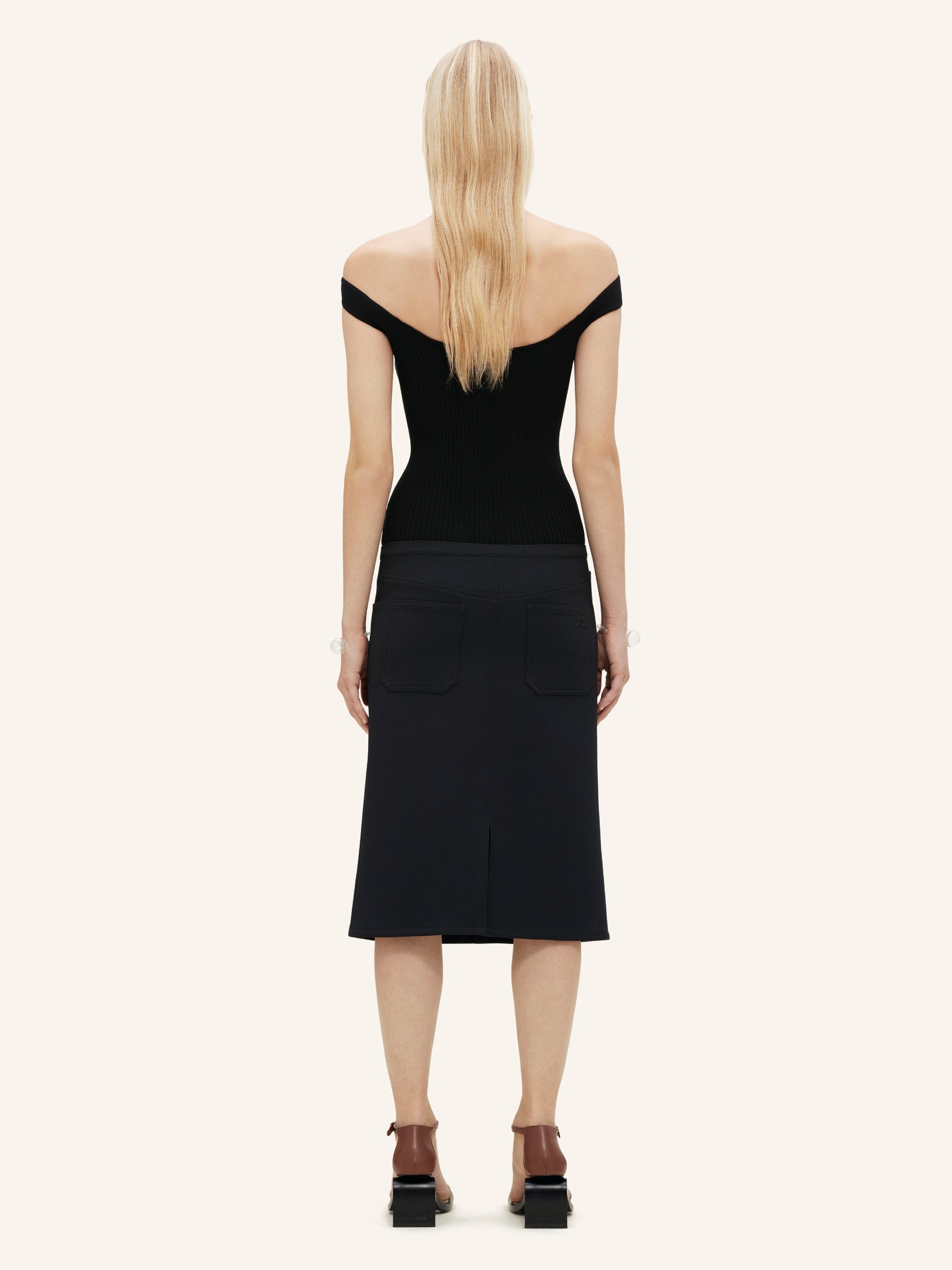 43pcs NEW / TOP HYPERBOLE CÔTELÉ - Black
