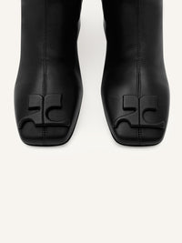 BLACK BOTTINES RÉÉDITION EFFET CUIR STRETCH