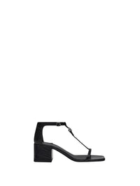 1pcs NEW / SANDALES EFFET CROCO - Black