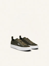 22pcs NEW / SNEAKERS BASSE CANVAS 01 COTON - Camouflage Green