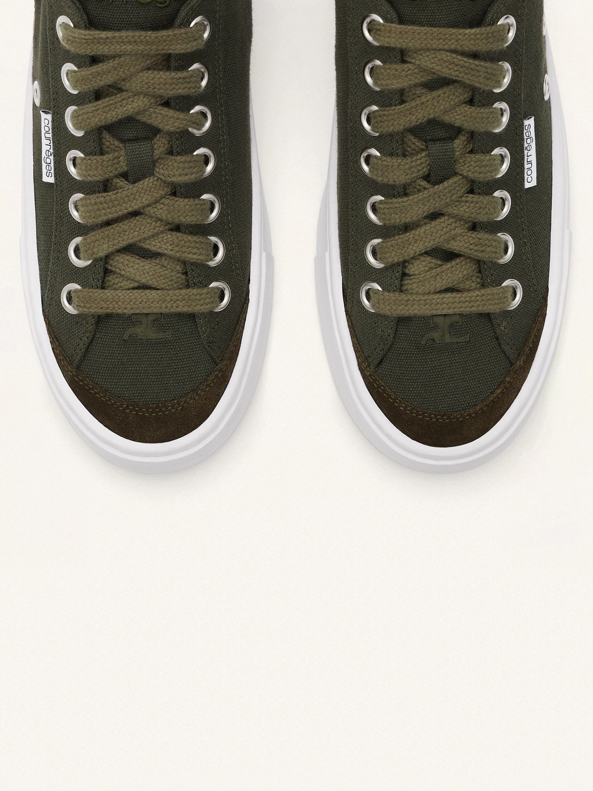 22pcs NEW / SNEAKERS BASSE CANVAS 01 COTON - Camouflage Green