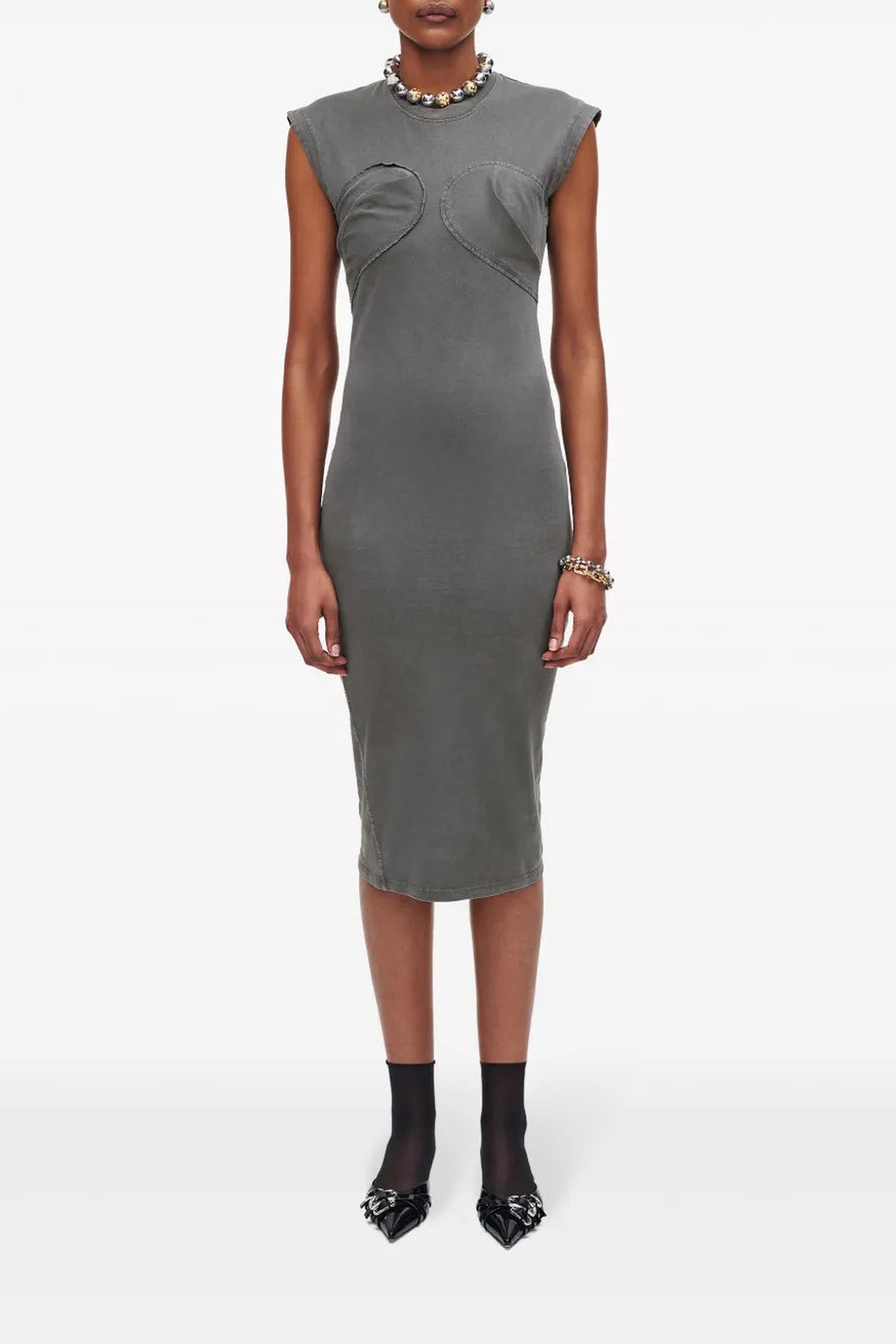 Robe cintrée Grunge Core - Steel Grey