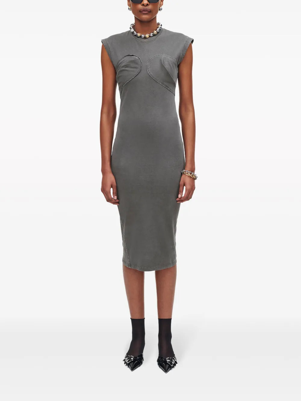 1 / DJV /0€ /0qty-0 /ST 0% /1 TROCA 105€   Robe à coutures - Steel Grey