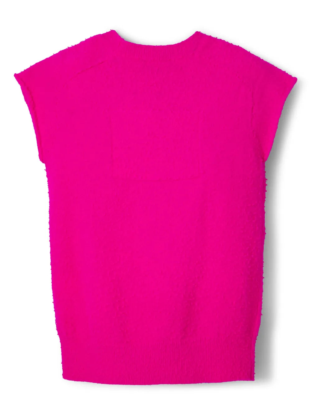 T-shirt à manches courtes Pilled en laine - Hot Pink