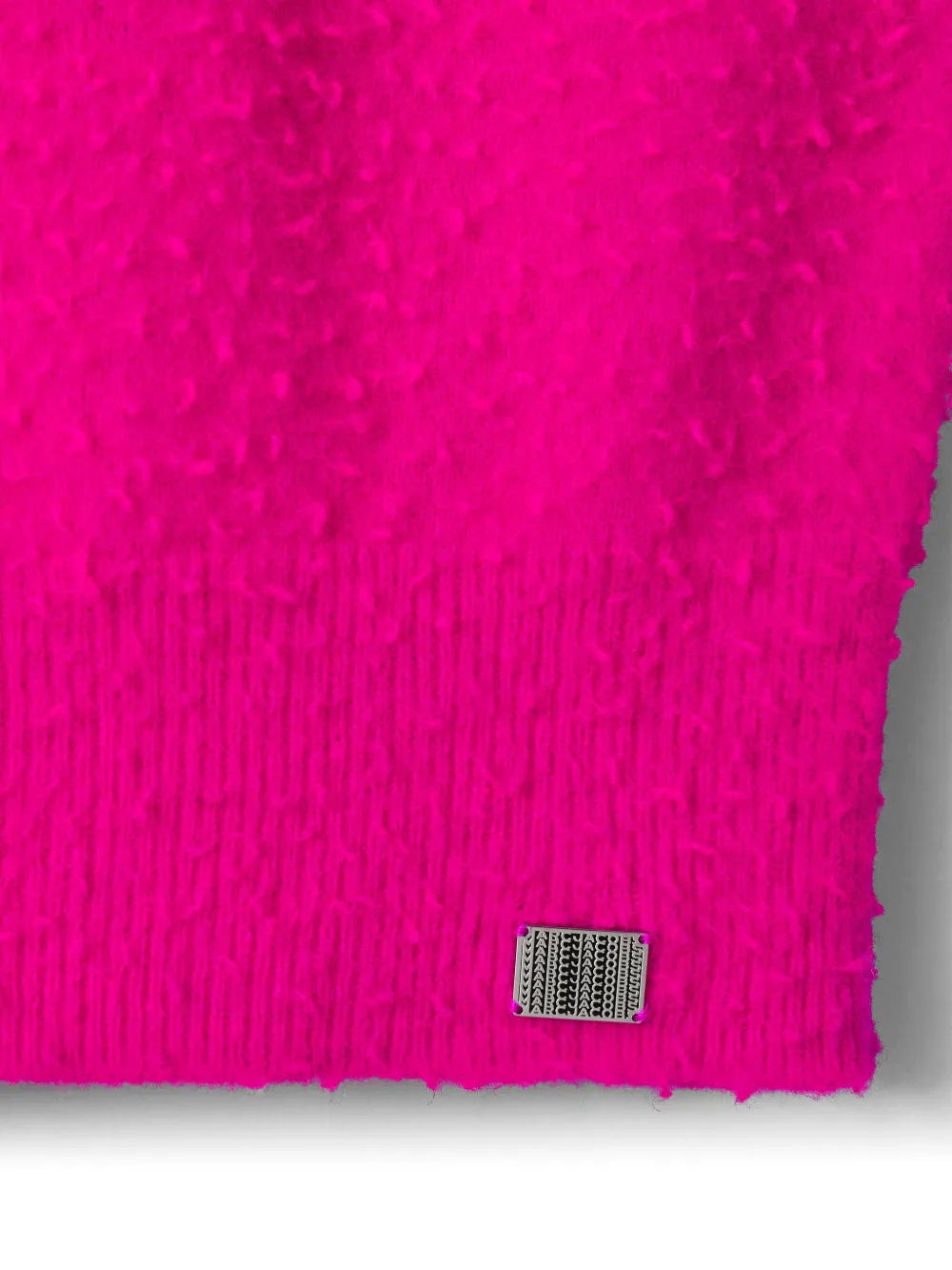 T-shirt à manches courtes Pilled en laine - Hot Pink