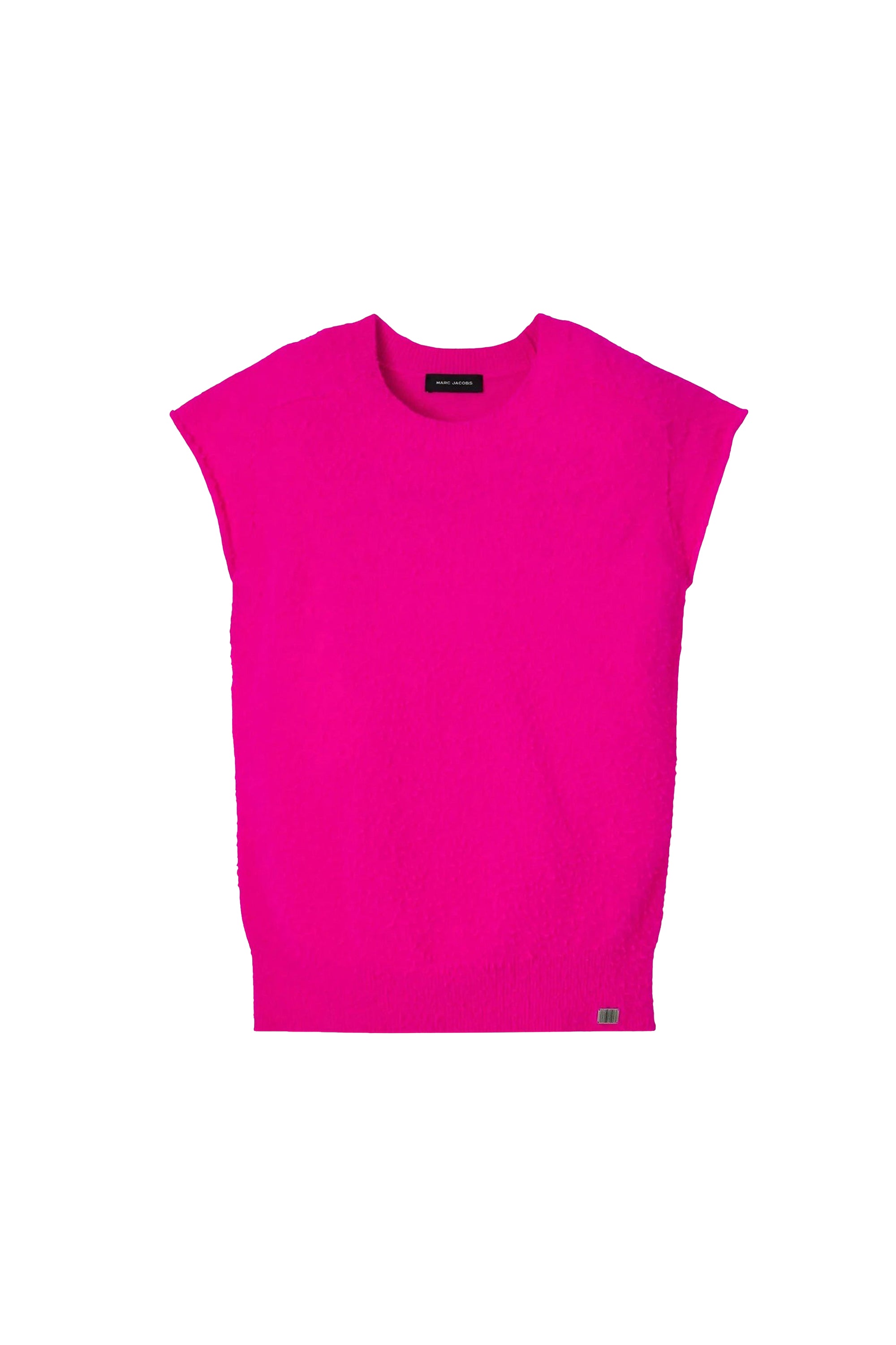 T-shirt à manches courtes Pilled en laine - Hot Pink