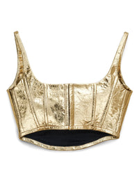 1 NEW / 2 TROCA /208,5€   Corset en cuir - Gold