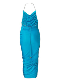 Robe fluide et drapée - Aqua