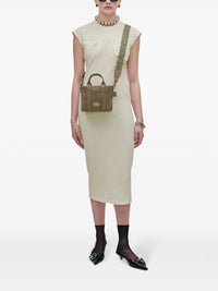 MINI   Mini sac The Crossbody Tote en toile cristal - Slate Green Crystal