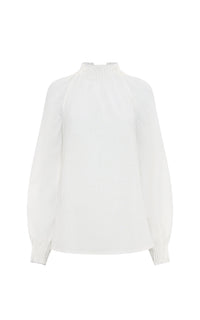 Ivory / Top Magnolia en laine et cachemire - Ivory