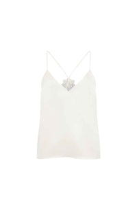 Mage Top en ivoire super double satin