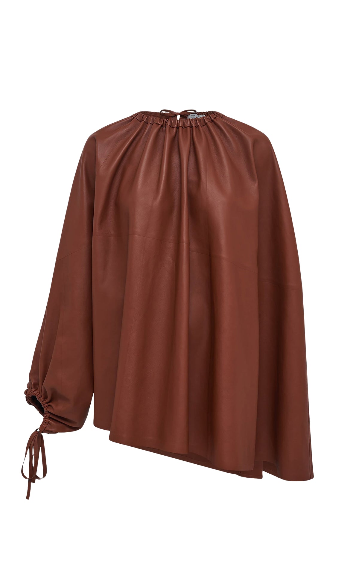 Top Wilmer en cuir - Cognac