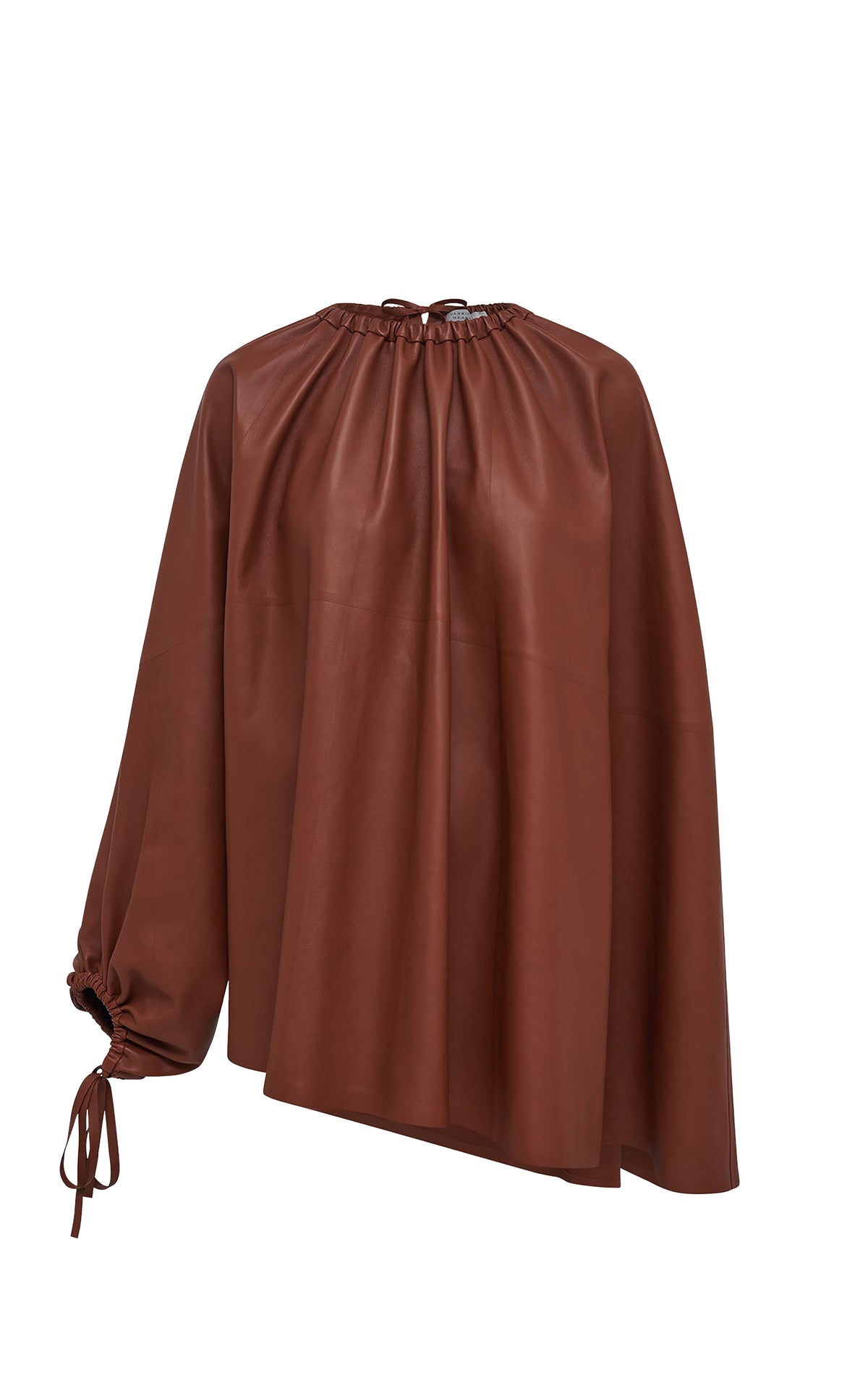 Cognac / Top Wilmer en cuir - Cognac