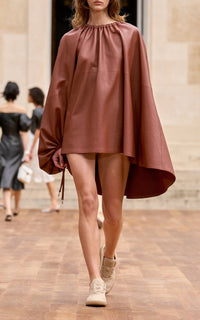 Cognac / Top Wilmer en cuir - Cognac