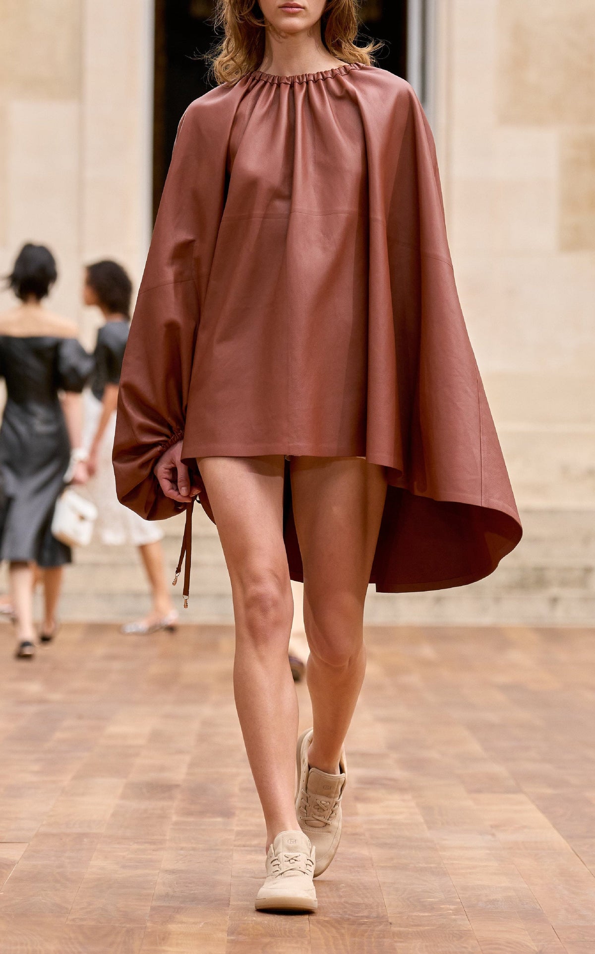 Cognac / Top Wilmer en cuir - Cognac