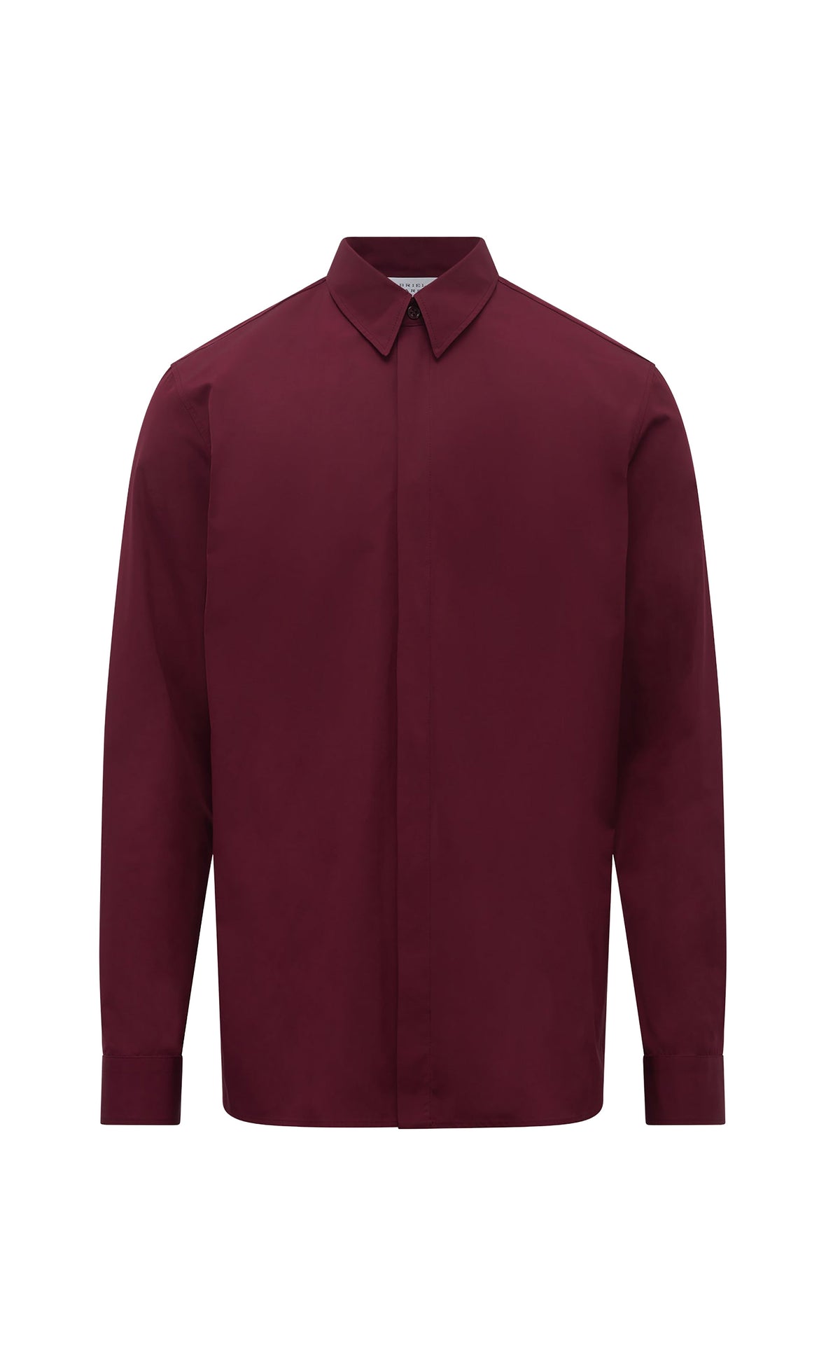 Nicolas Shirt en bordeaux coton Sea Island popeline