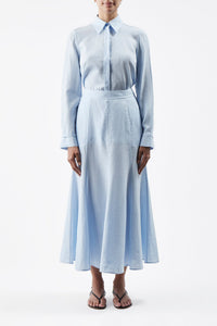 Light Blue / Chemise Cruz en coton - Light Blue