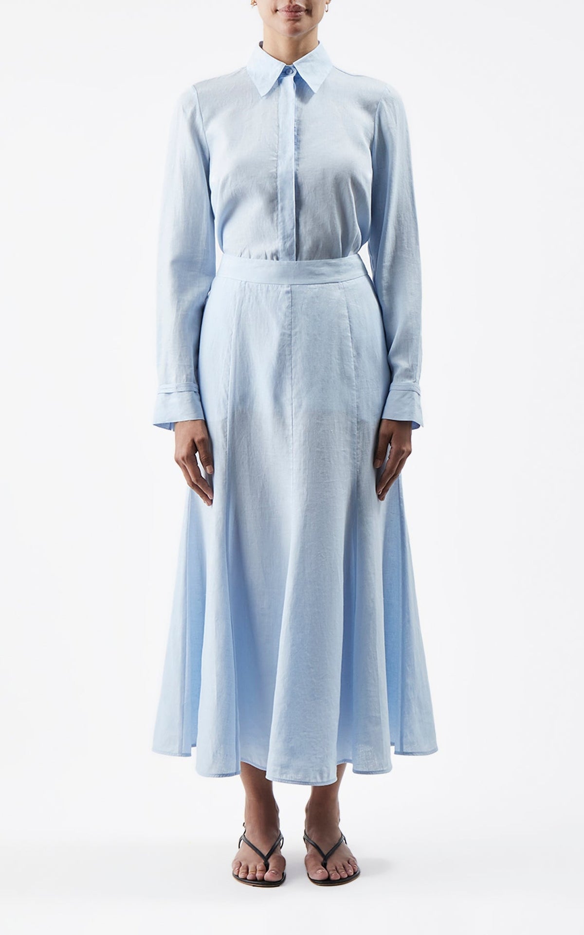 Light Blue / Chemise Cruz en coton - Light Blue