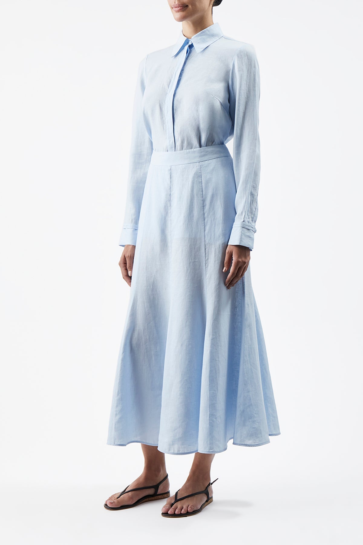 Light Blue / Chemise Cruz en coton - Light Blue