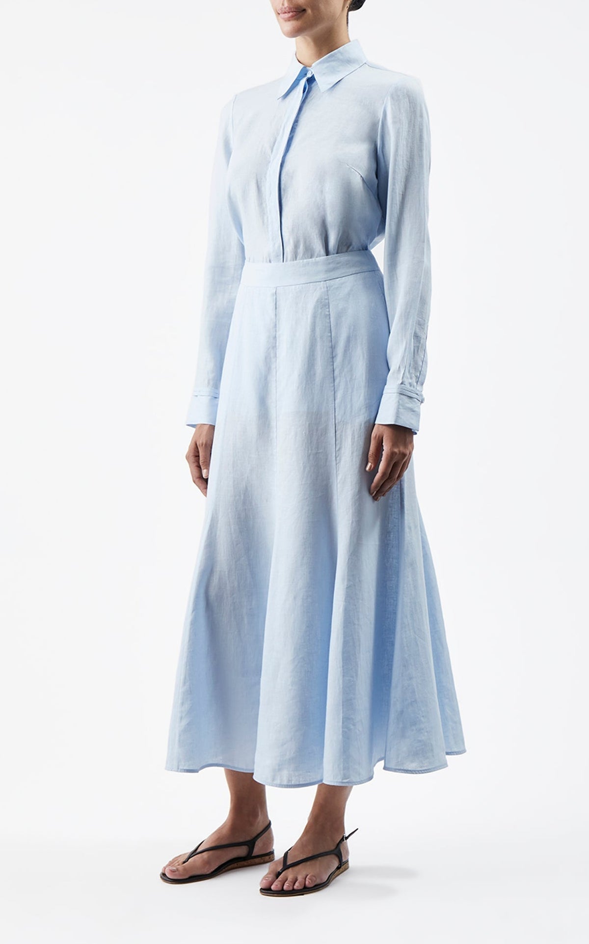 Light Blue / Chemise Cruz en coton - Light Blue