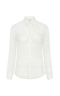 Blouse Henri en soie - Ivory Multi